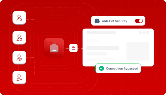 Residential proxies bypassing anti-bot security