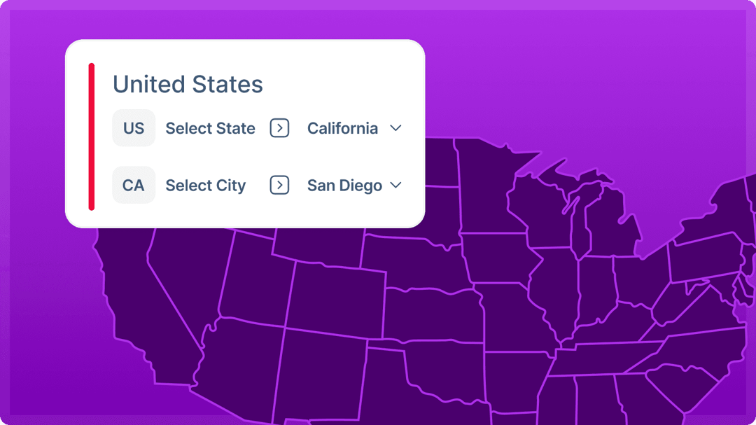 City/State/Country targeting