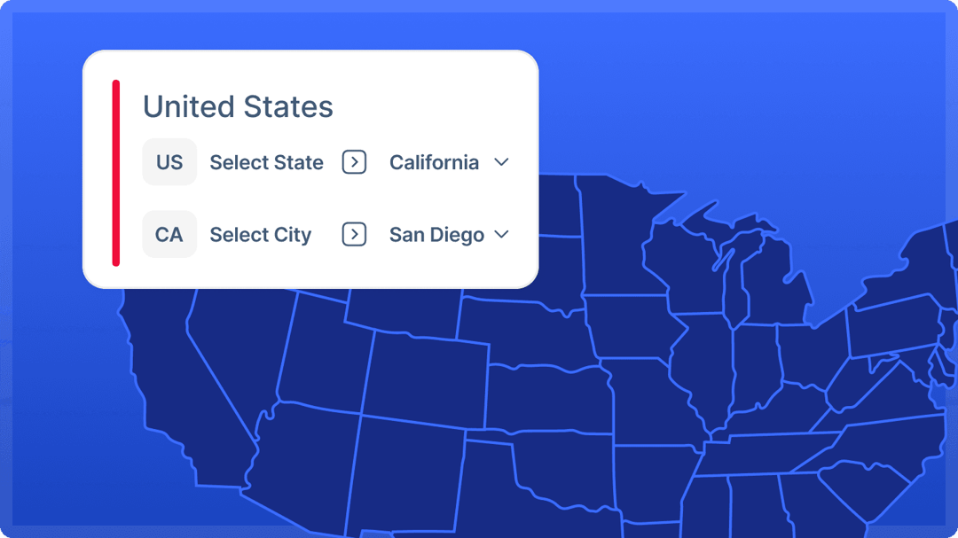 City/State/Country targeting
