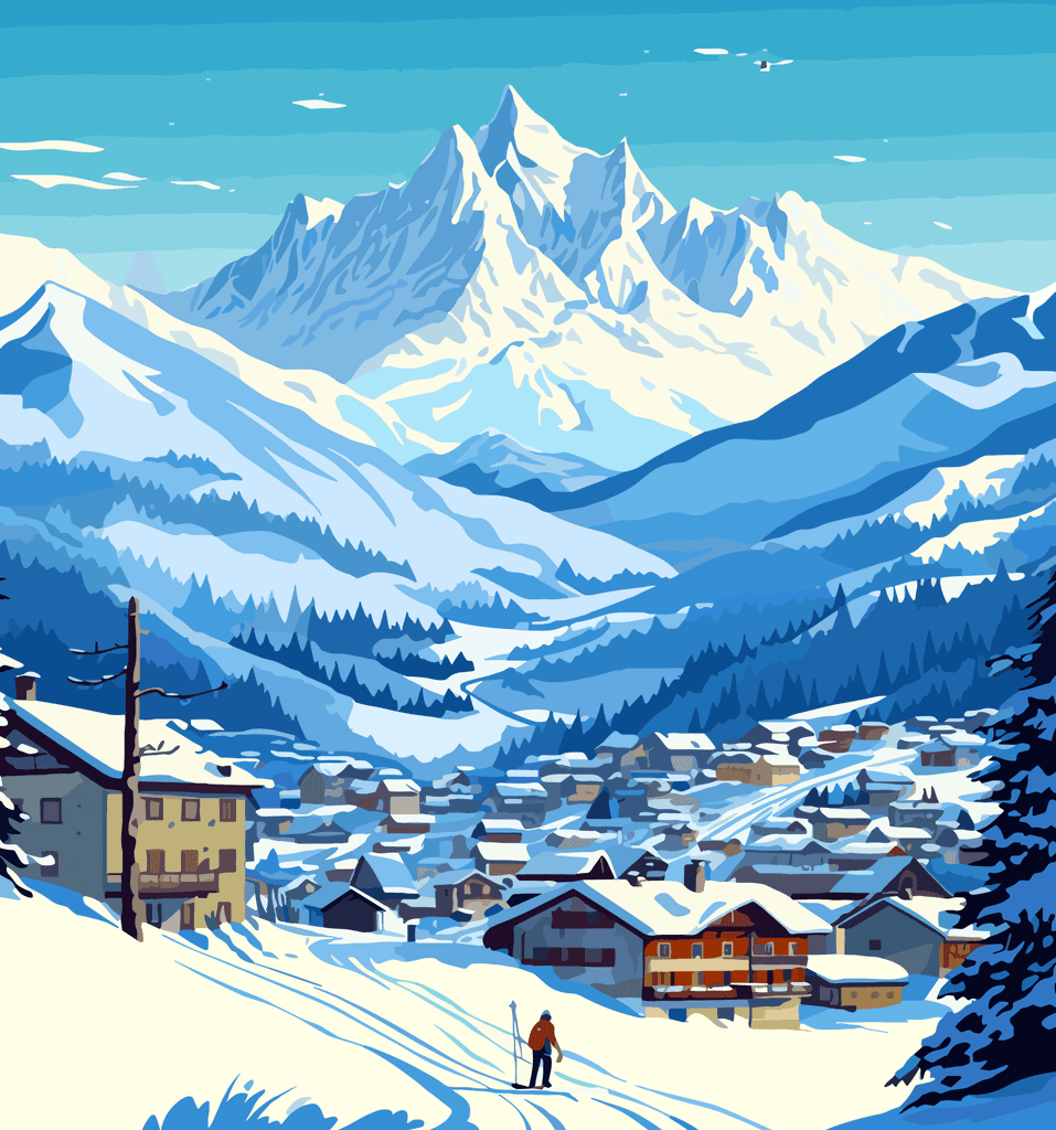 Swiss Alps in winter