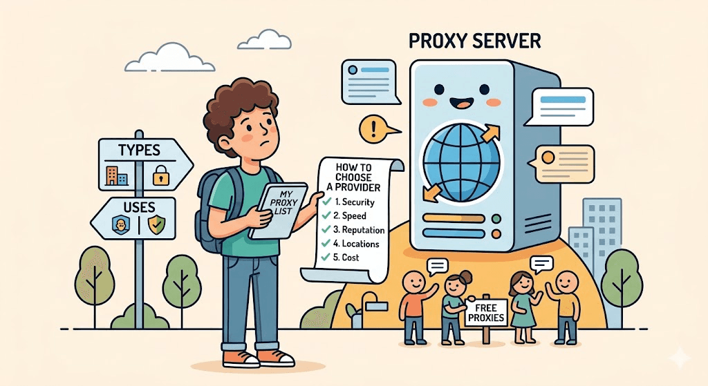 What Is a Proxy Server? Types, Uses, Free Proxies, and How to Choose a Proxy Provider