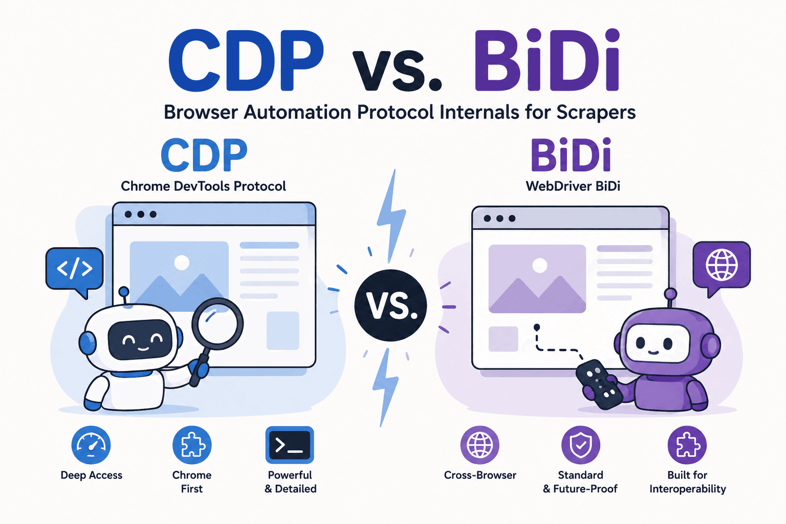 CDP vs. BiDi: Browser Automation Protocol Internals for Scrapers