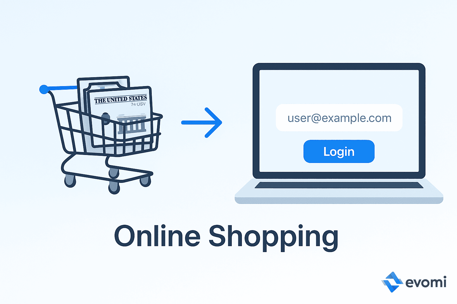 Person shopping online using a Mac
