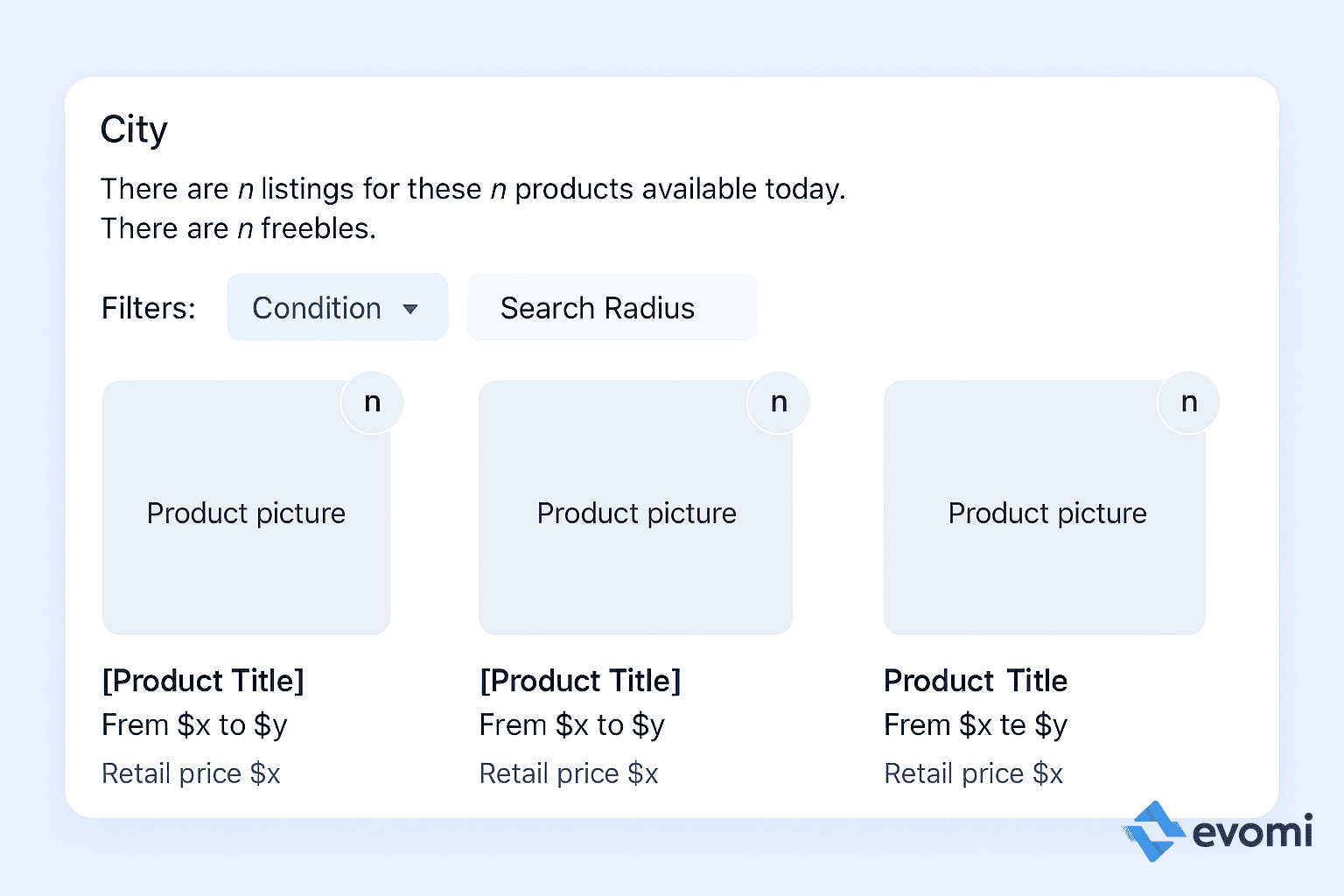Mockup of a programmatic SEO landing page