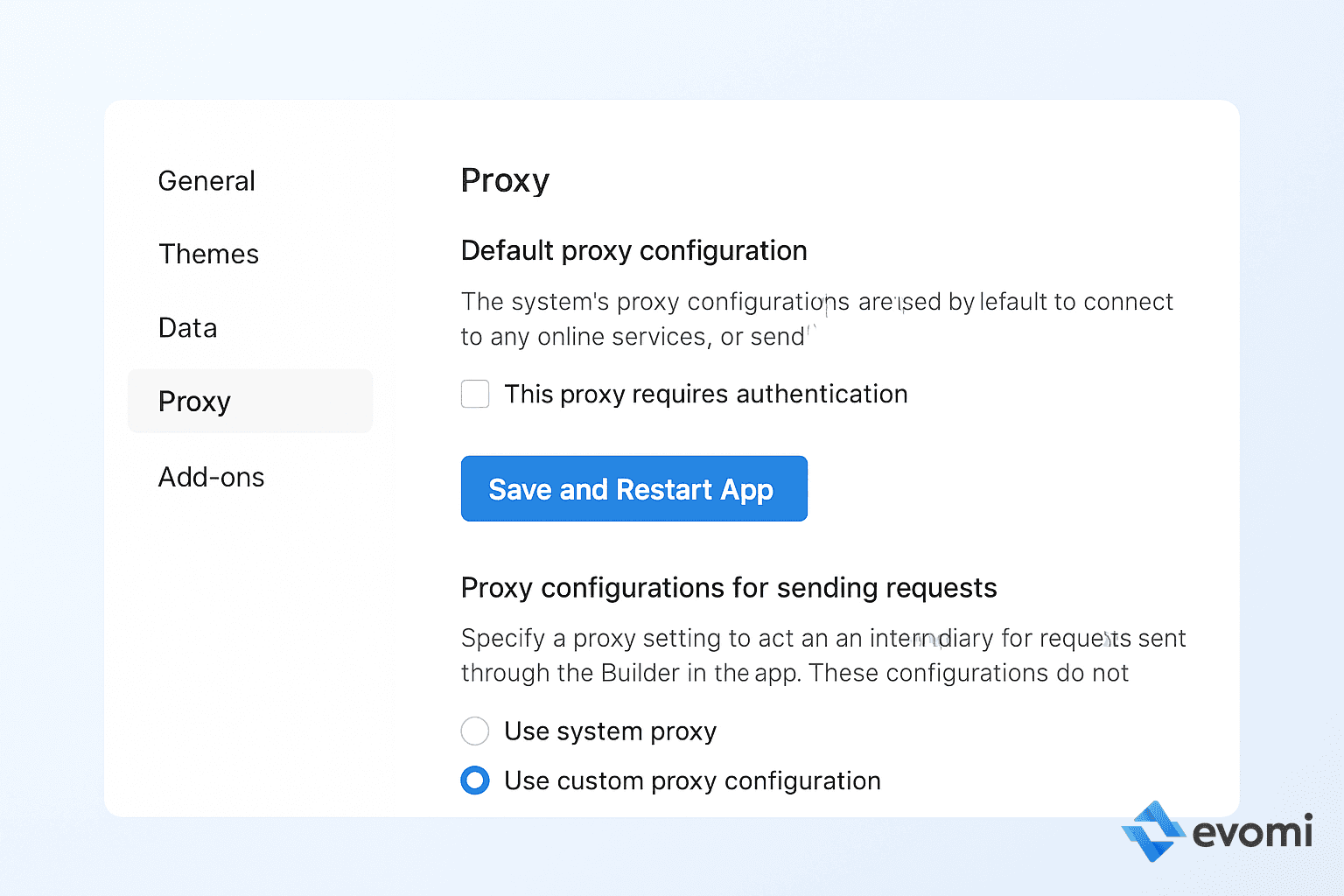 Enable Custom Proxy in Postman