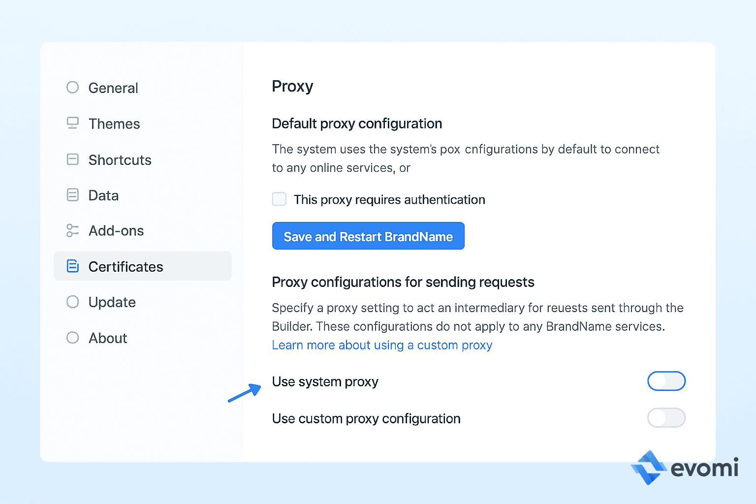 Disable System Proxy in Postman