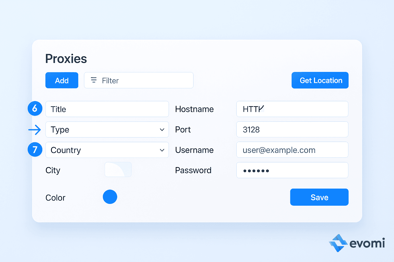 FoxyProxy Firefox Add Proxy Window