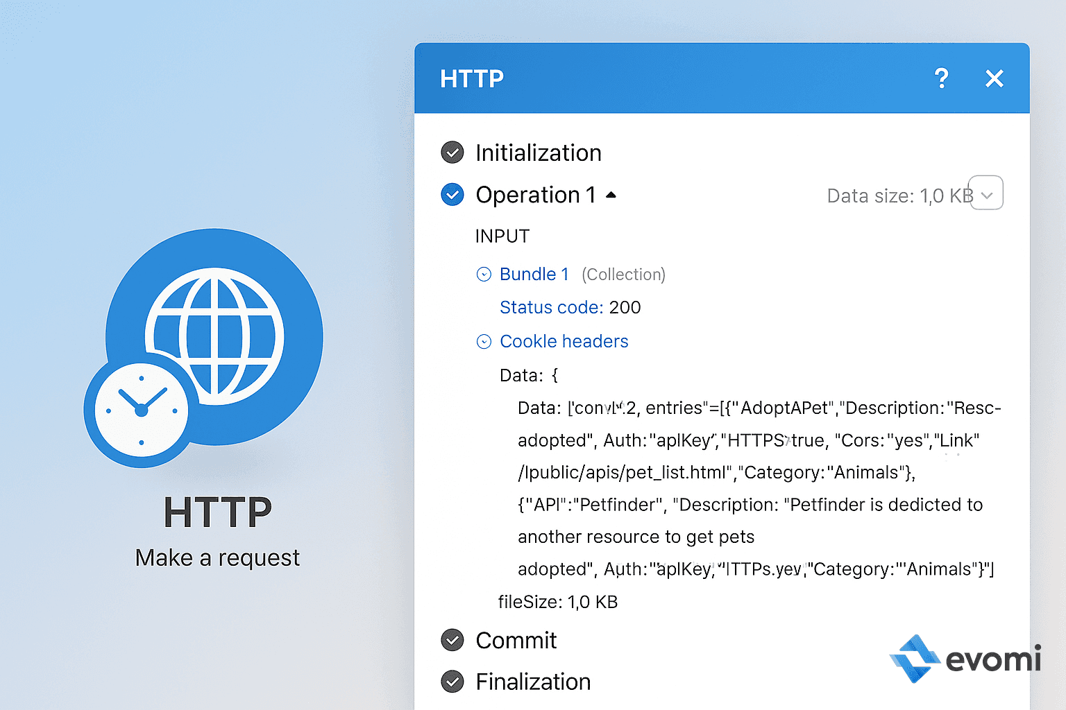 Viewing API response data in Make.com