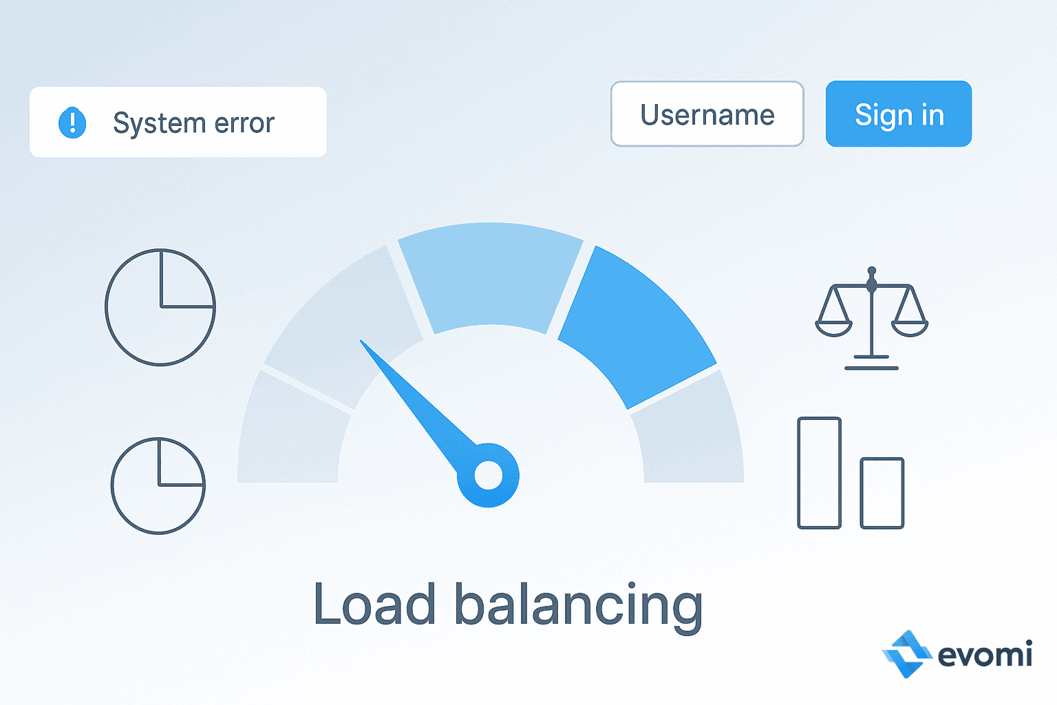 Diagram illustrating load balancing concept