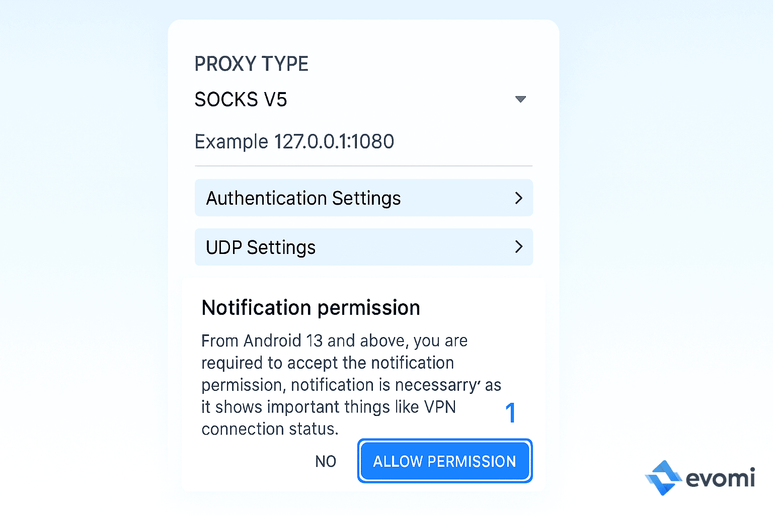 Tun2TAP asking for notification permission