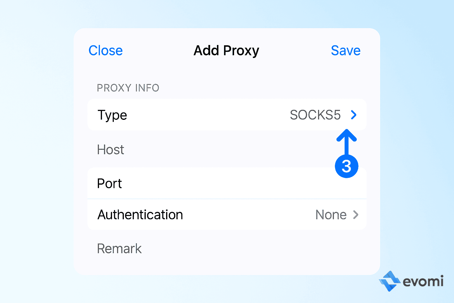 Potatso Select SOCKS5 Type