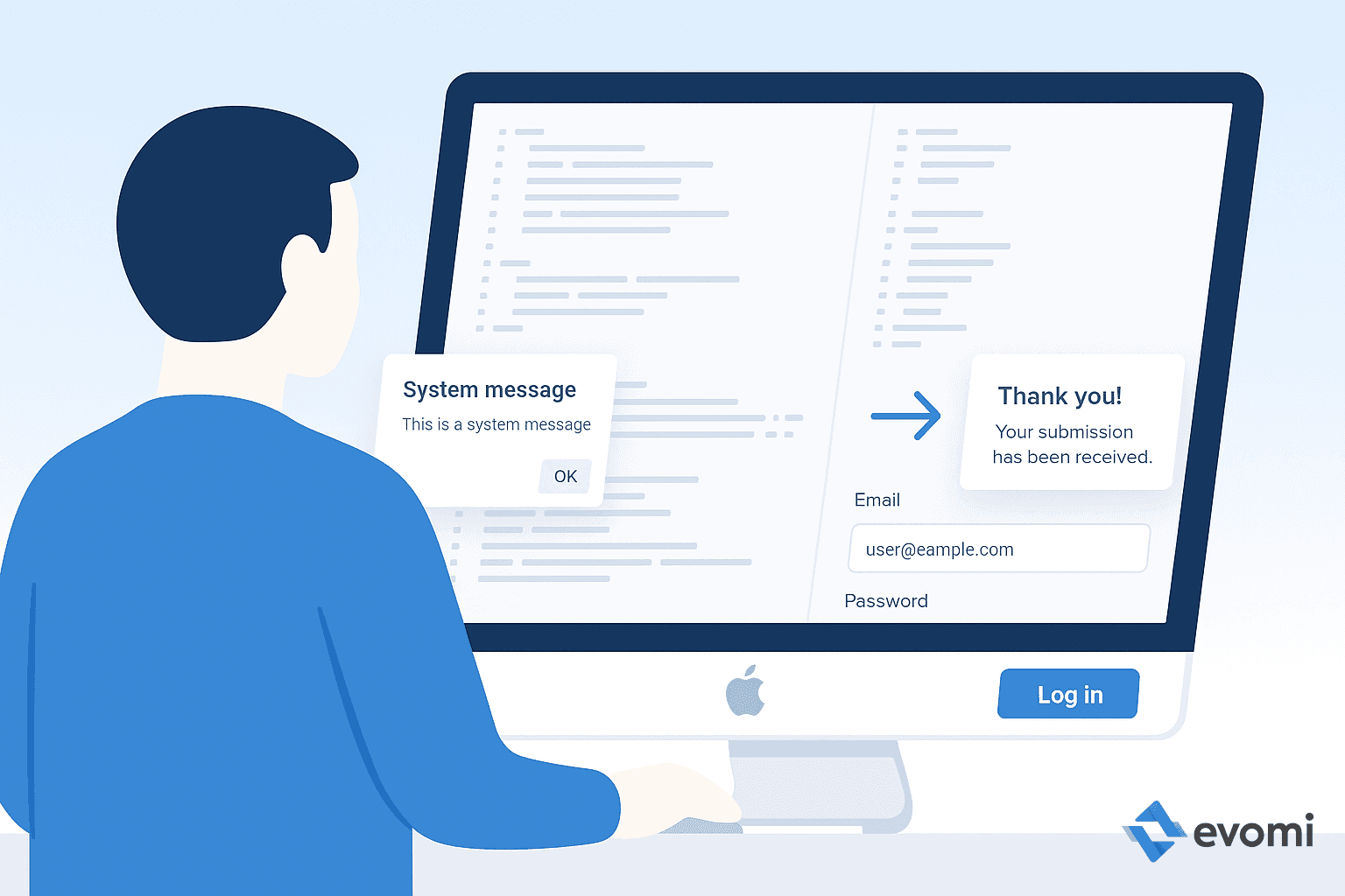 Developer working on web scraping project on a laptop