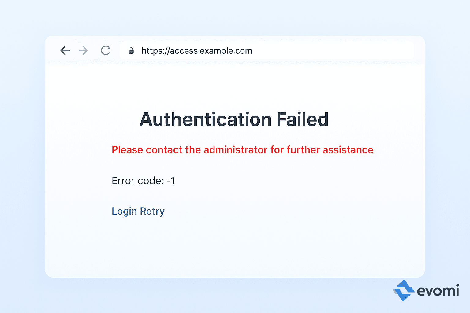 Example of a blocked page notification